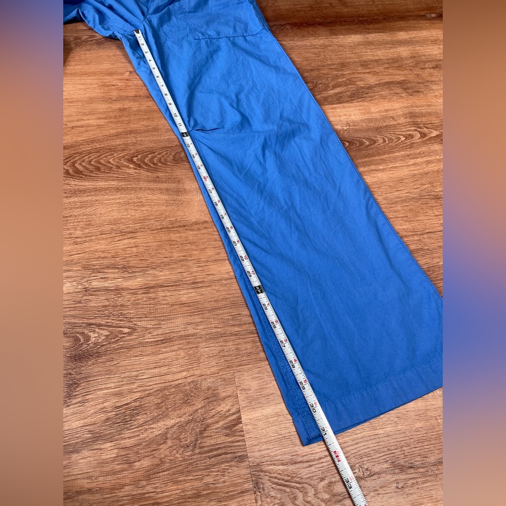 NWT Aerie baggy cargo skater pants XS cotton sustainable drawstring cobalt blue - Picture 15 of 15